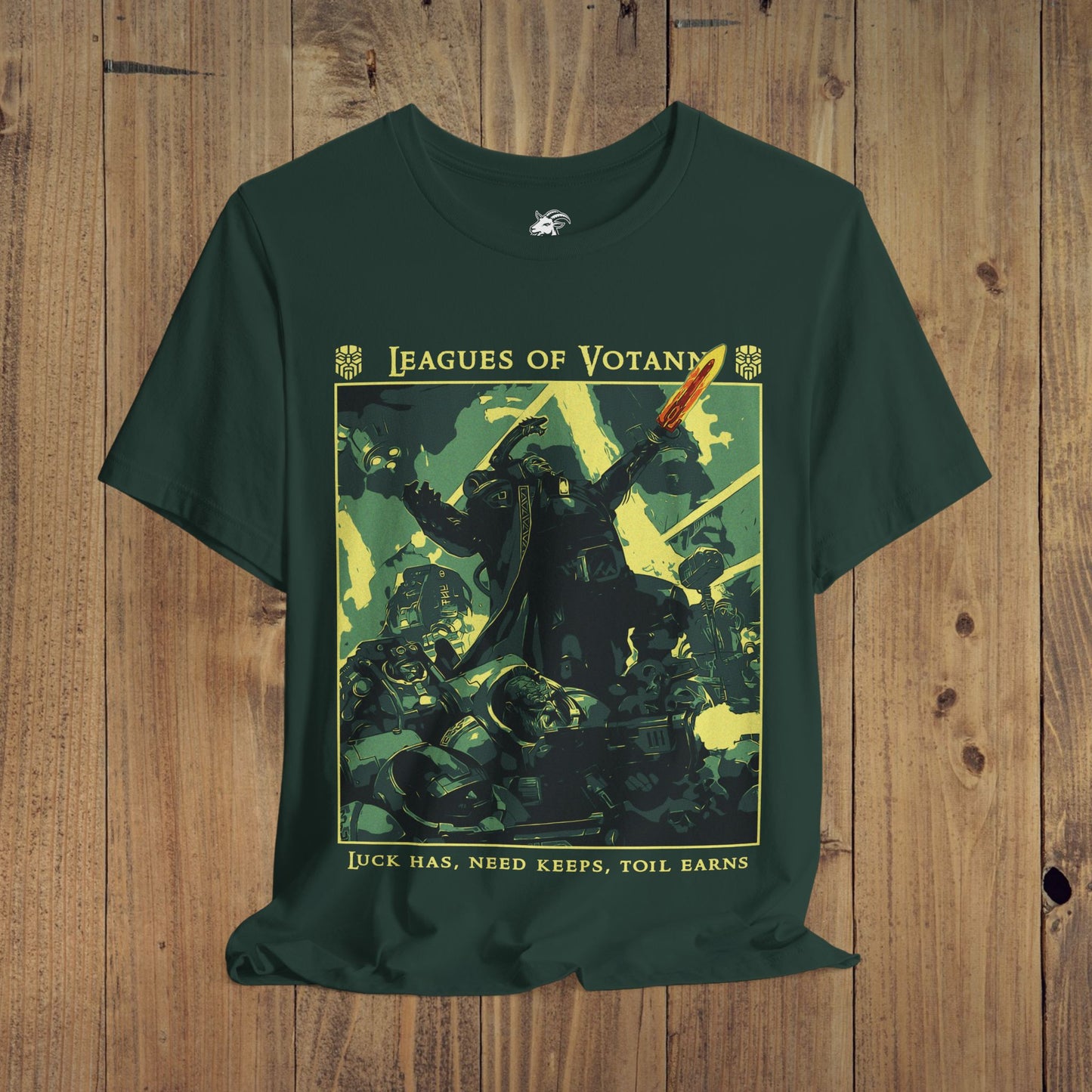 "Luck has, Need keeps, Toil earns" T-Shirt