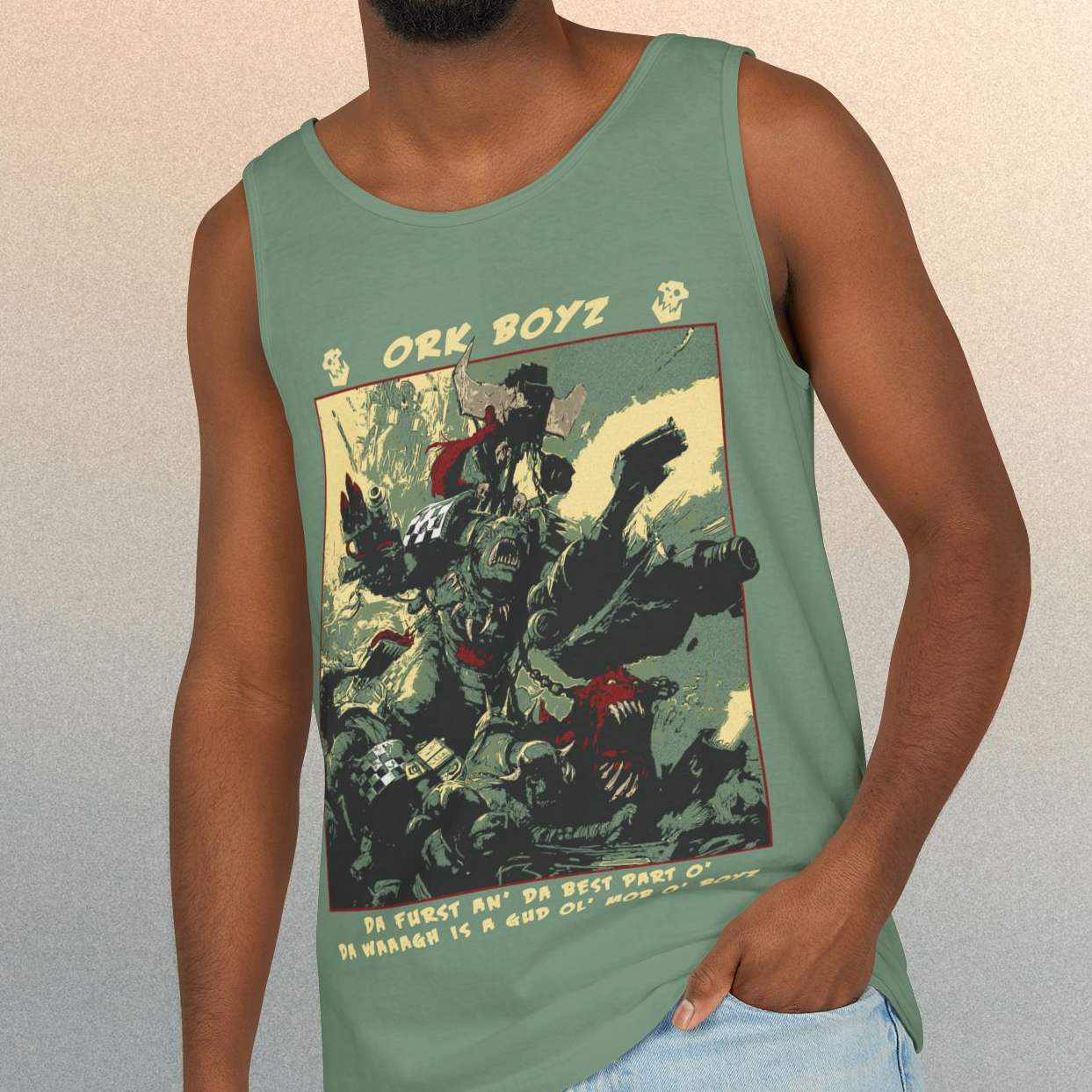 "Da best part o' da WAAAGH" Tank Top
