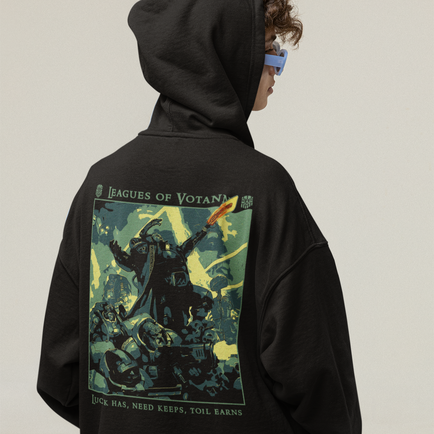 "Luck has, Need keeps, Toil earns" Hoodie