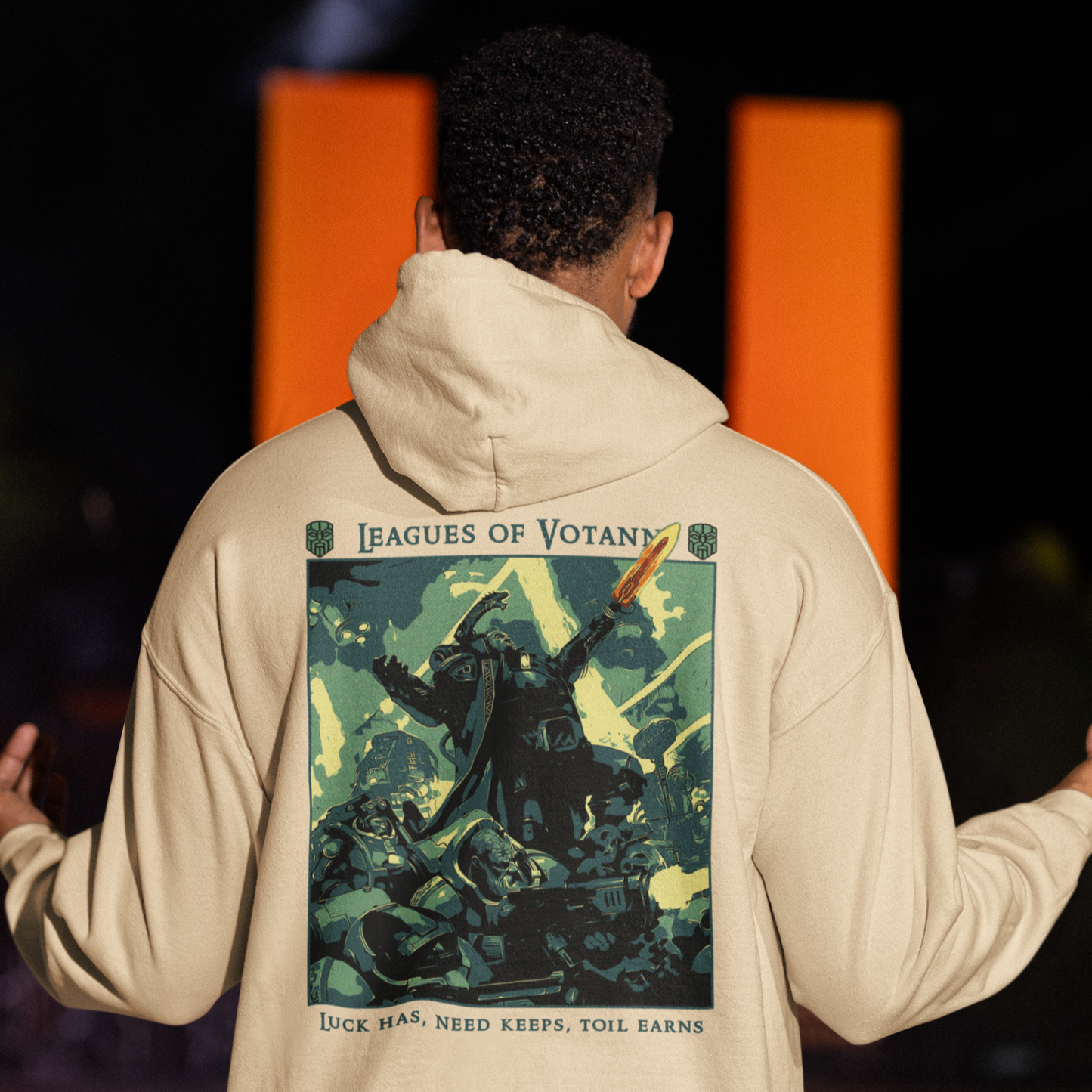 "Luck has, Need keeps, Toil earns" Hoodie