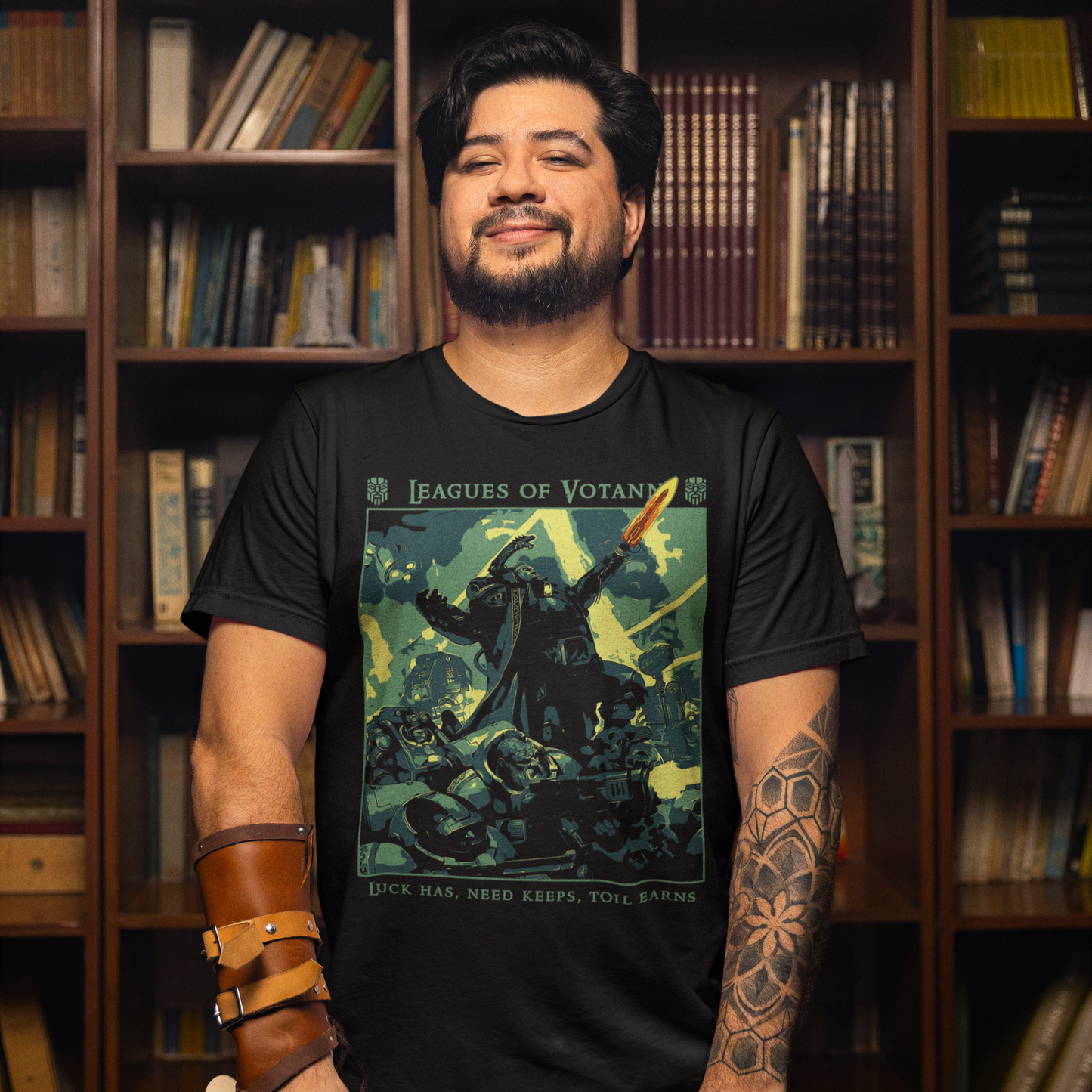 "Luck has, Need keeps, Toil earns" T-Shirt