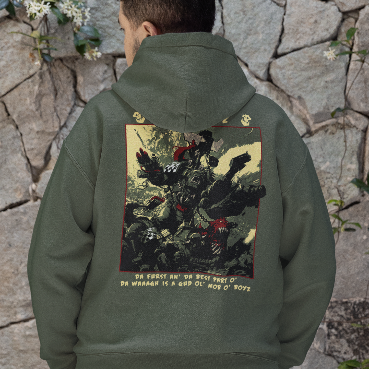"Da best part o' da WAAAGH" hoodie