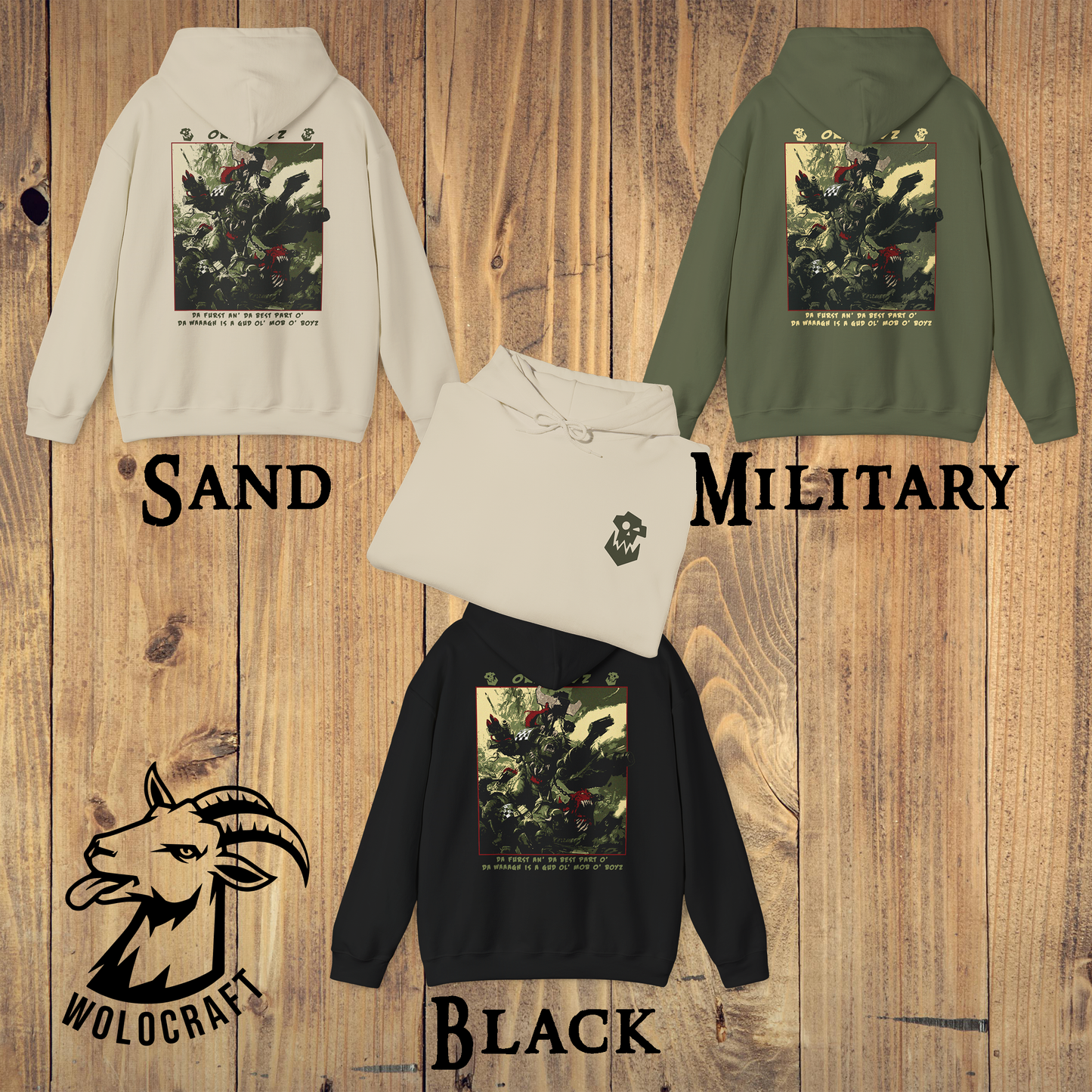 "Da best part o' da WAAAGH" hoodie