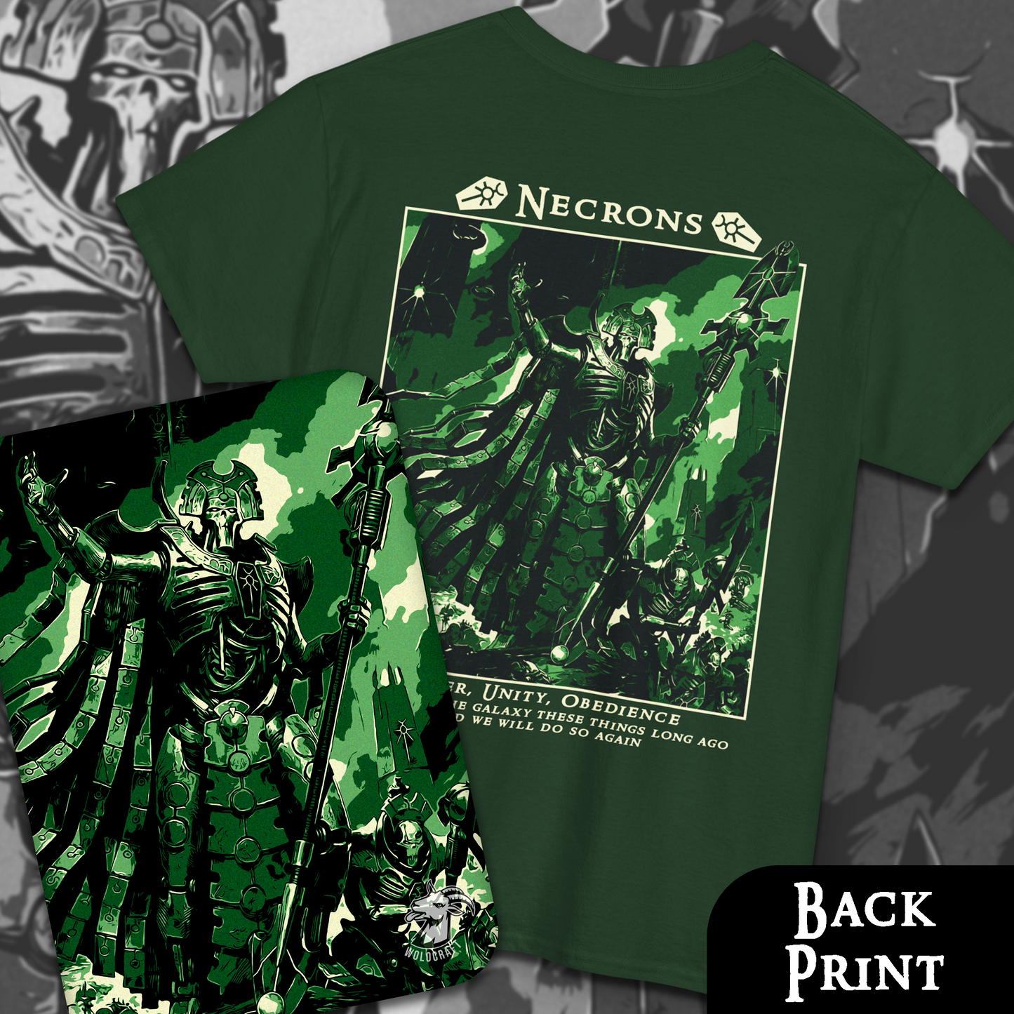 Necrons - Warhammer40k | Back Print T-Shirt