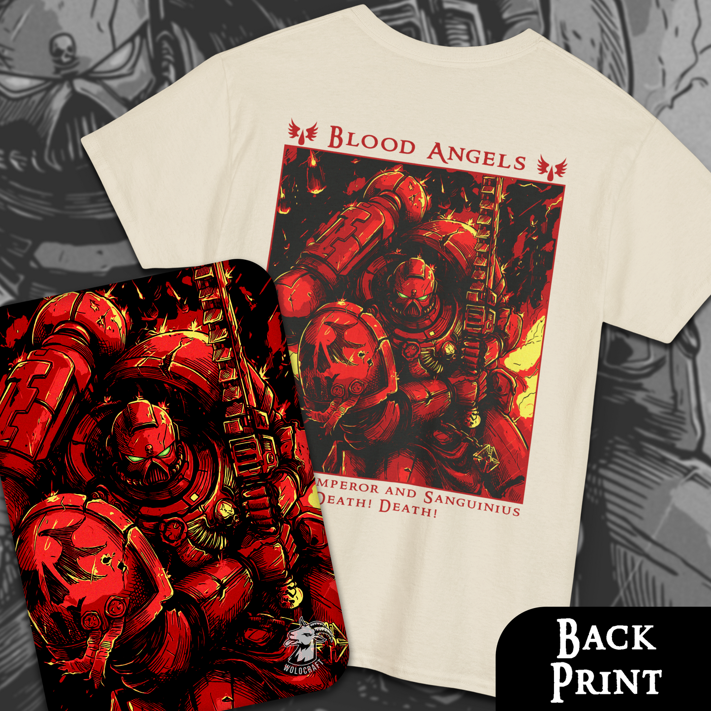 Blood Angels - Warhammer 40k | Back Print T-Shirt