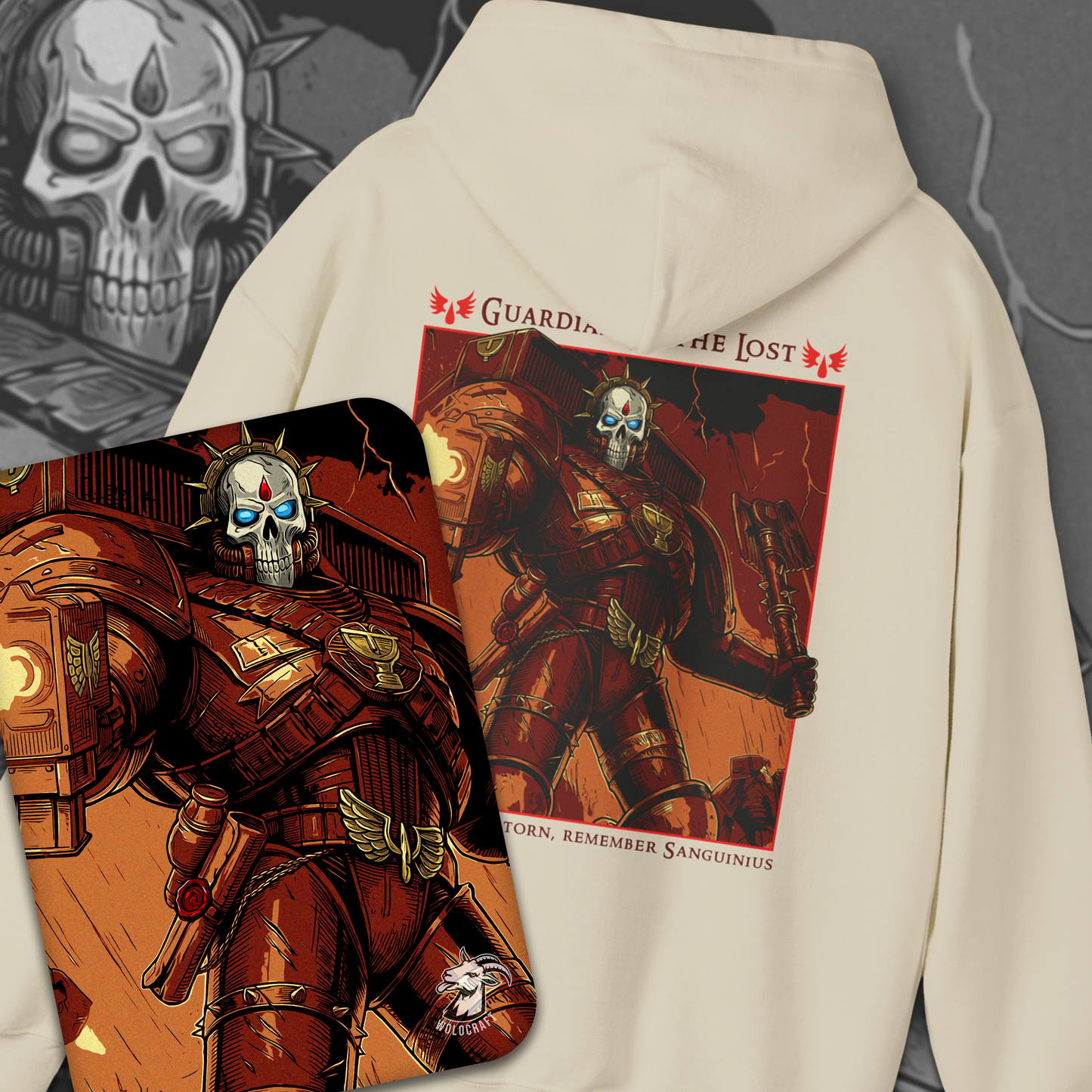 Chaplain Lemartes - Blood Angels | Hoodie