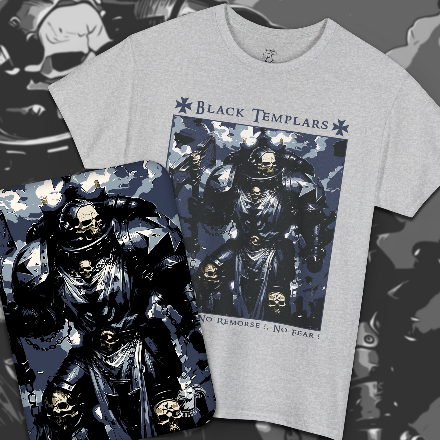 Black Templars - No Pity, No Remorse, No Fear | T-Shirt
