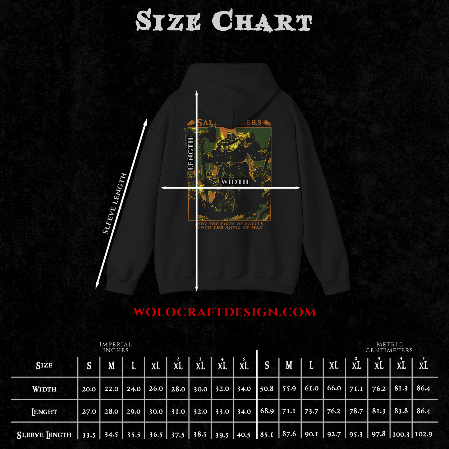 "Into The Fires Of Battle" Hoodie