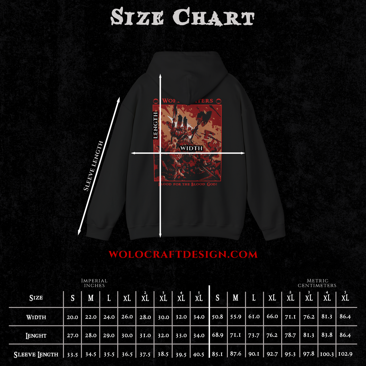 "Blood For The Blood God" Hoodie
