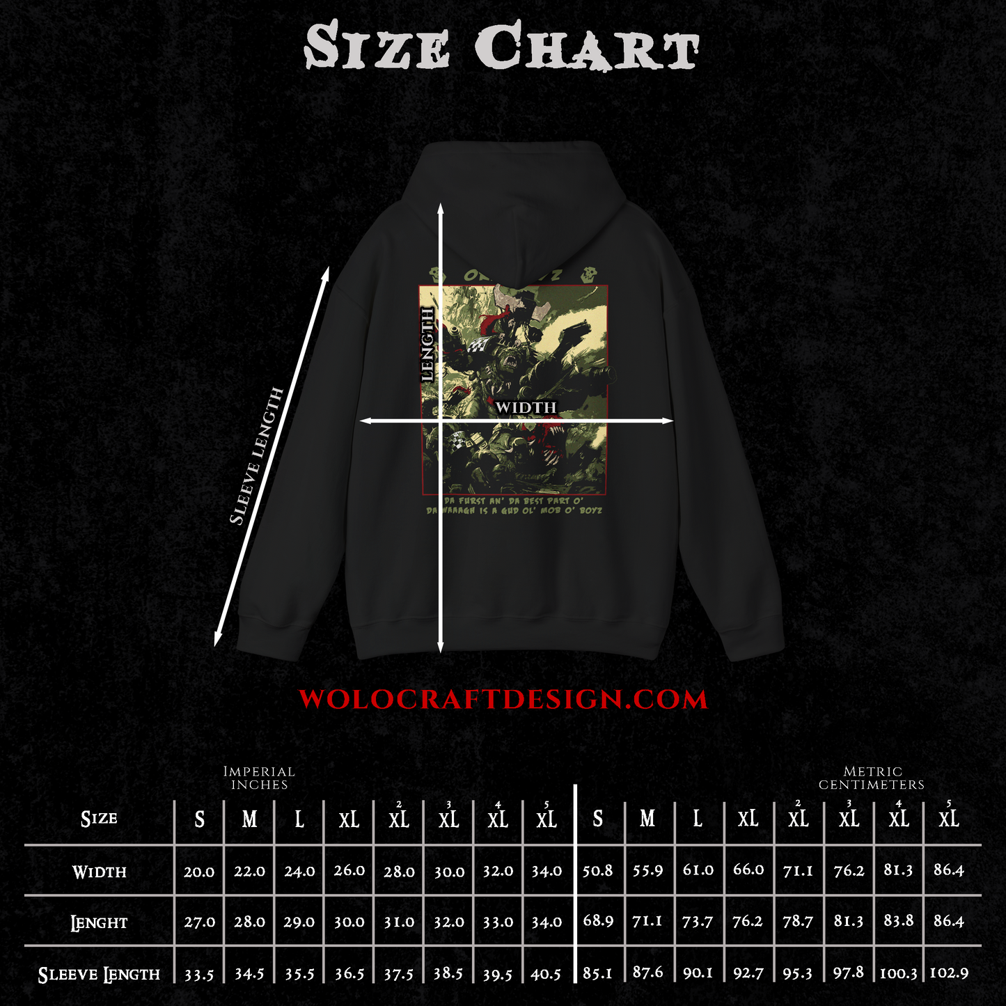 "Da best part o' da WAAAGH" hoodie