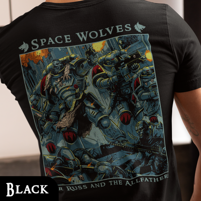 Space Wolves - For Russ | Back Print T-Shirt