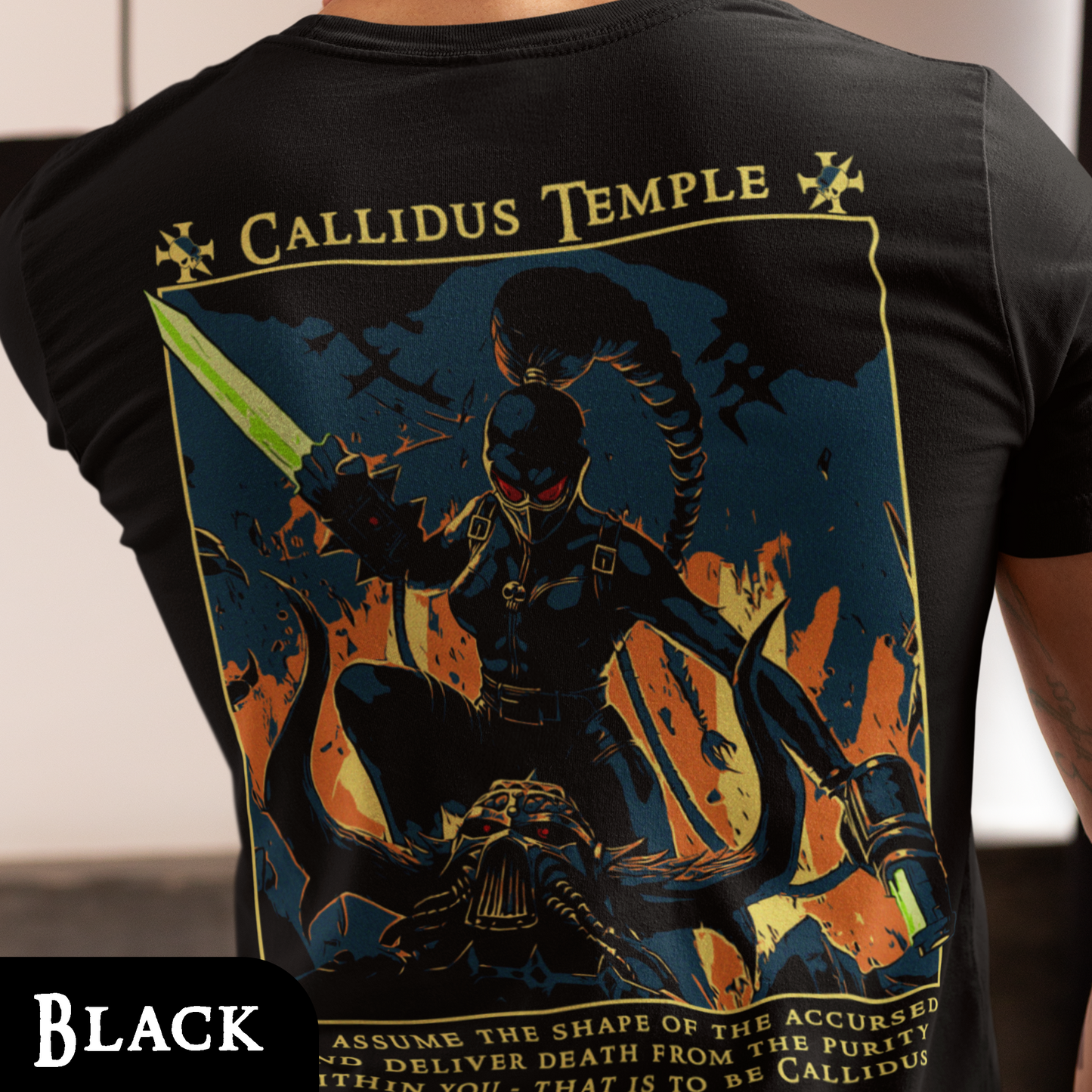 Callidus Temple - Officio Assassinorum | Back Print T-Shirt
