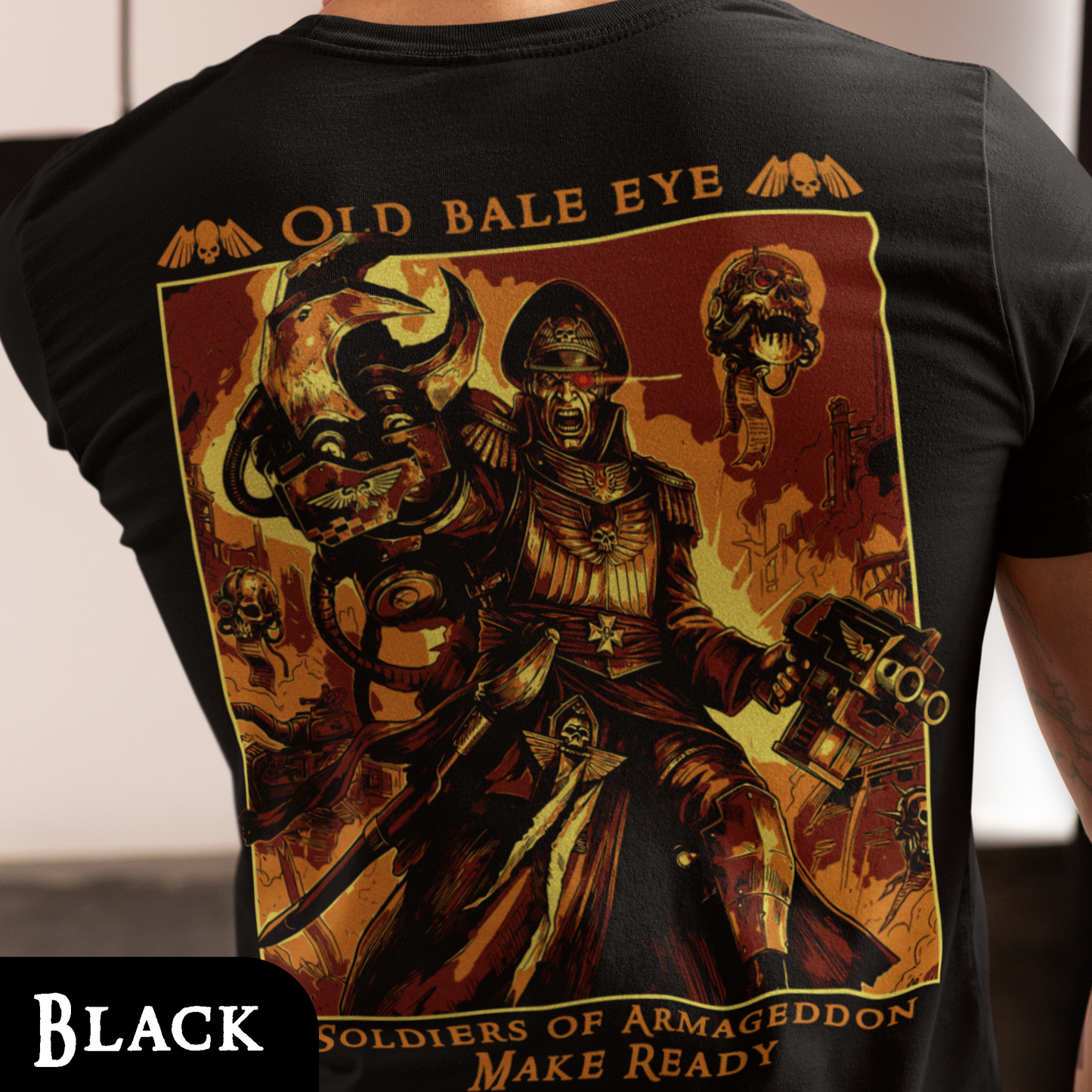 Sebastian Yarrick - Old Bale Eye | Back Print T-Shirt
