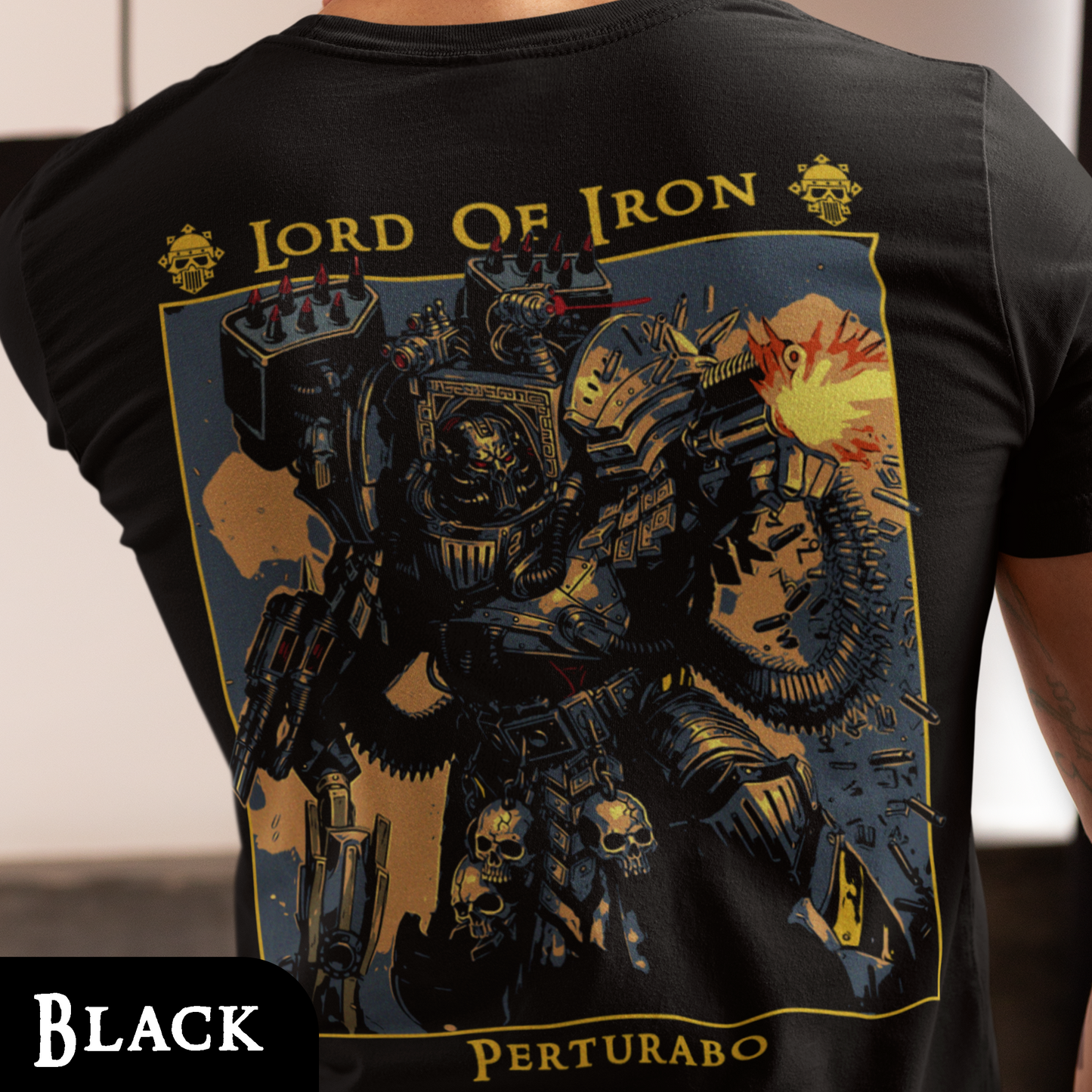Perturabo - Lord of Iron | Back Print T-Shirt