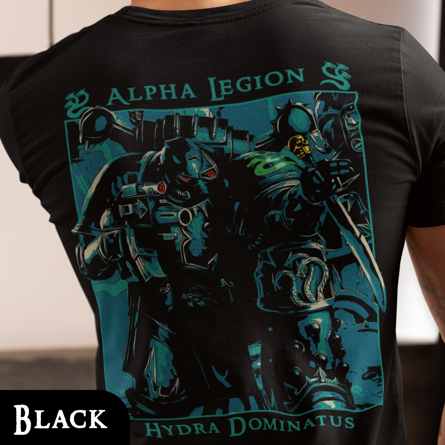 Alpha Legion - Hydra Dominatus | Back Print T-Shirt