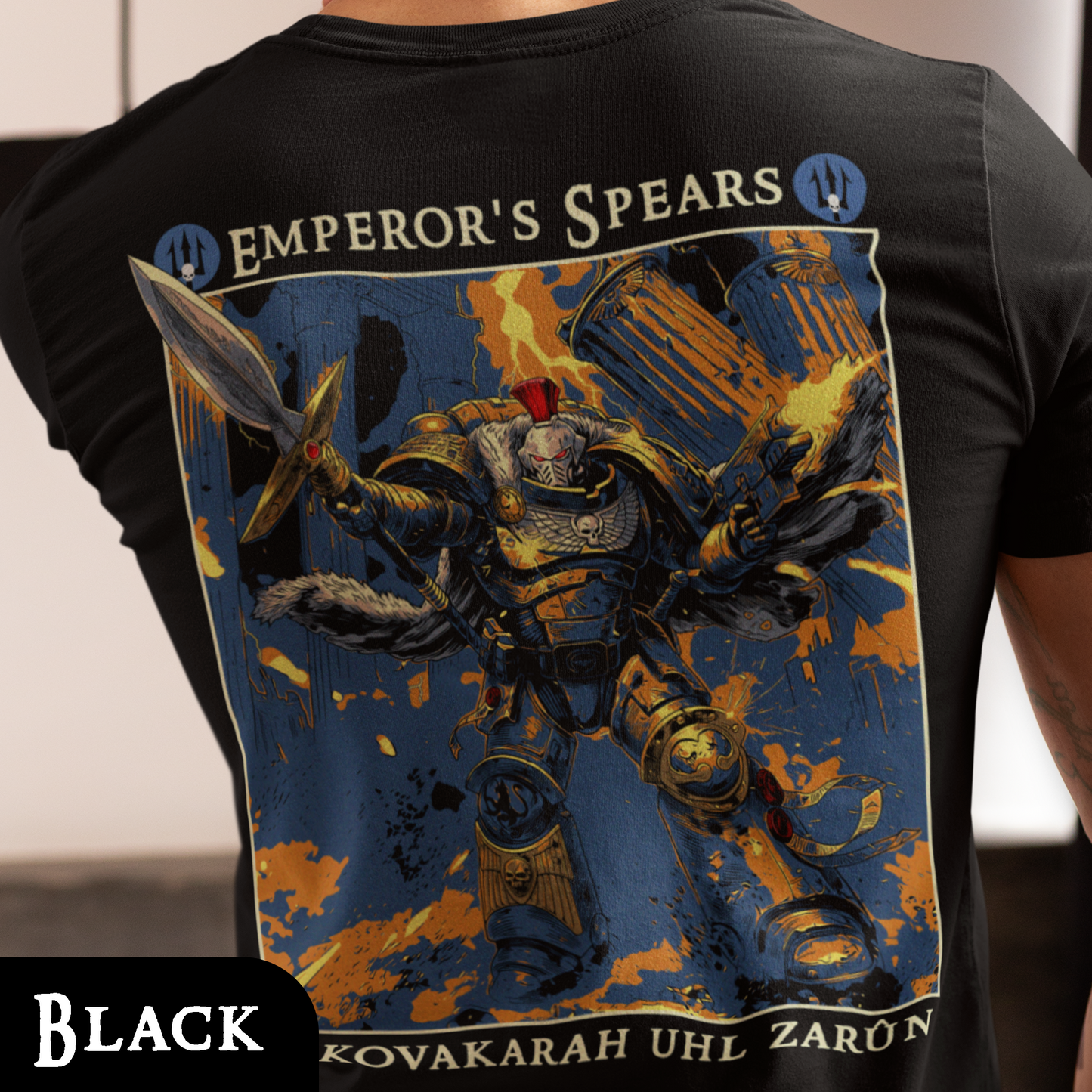 Emperor's Spears - Warhammer 40k | Back Print T-Shirt