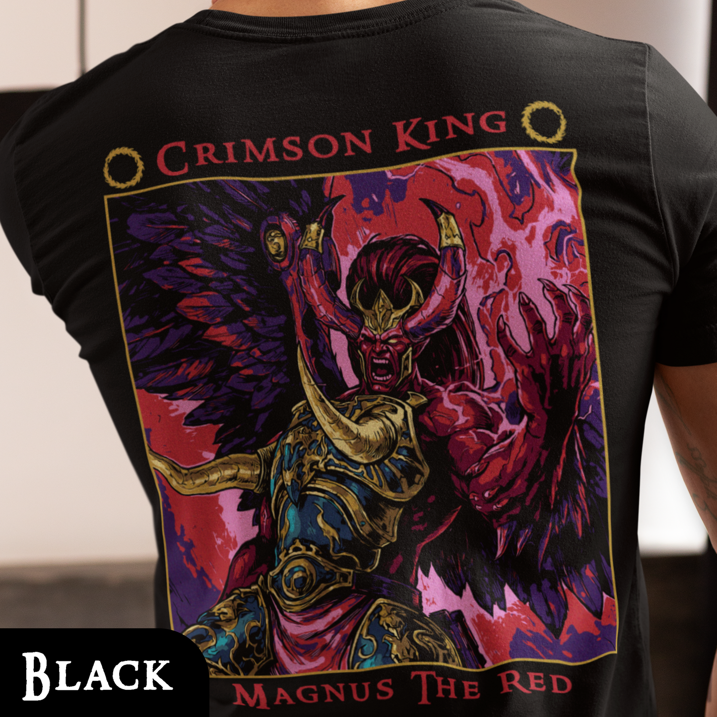 Magnus The Red - Crimson King | Back Print T-Shirt