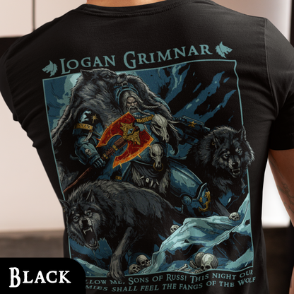 Logan Grimnar - Space Wolves | Back Print T-Shirt
