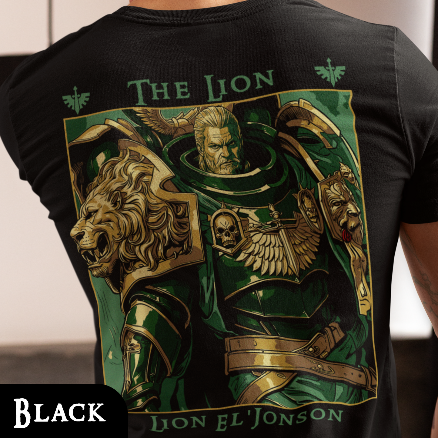 The Lion - Lion El'Jonson | Back Print T-Shirt