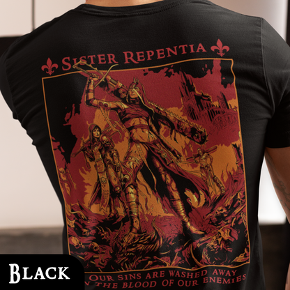 Sister Repentia - Adepta Sororitas | Back Print T-Shirt
