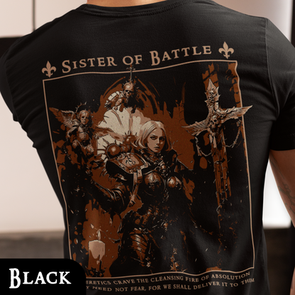 Sister Of Battle - Adepta Sororitas | Back Print T-Shirt