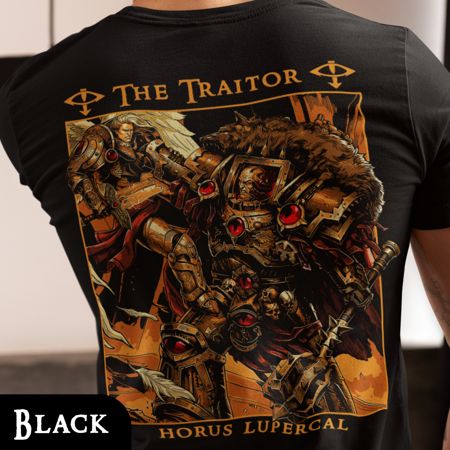 Horus Lupercal - The Traitor | Back Print T-Shirt