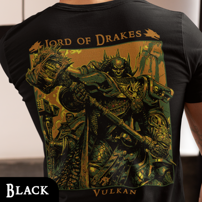 Vulkan - Lord Of Drakes | Back Print T-Shirt