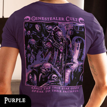 Genestealer Cult - True Star Gods | Back Print T-Shirt