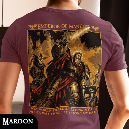 Emperor of Mankind - Warhammer40k | Back Print T-Shirt