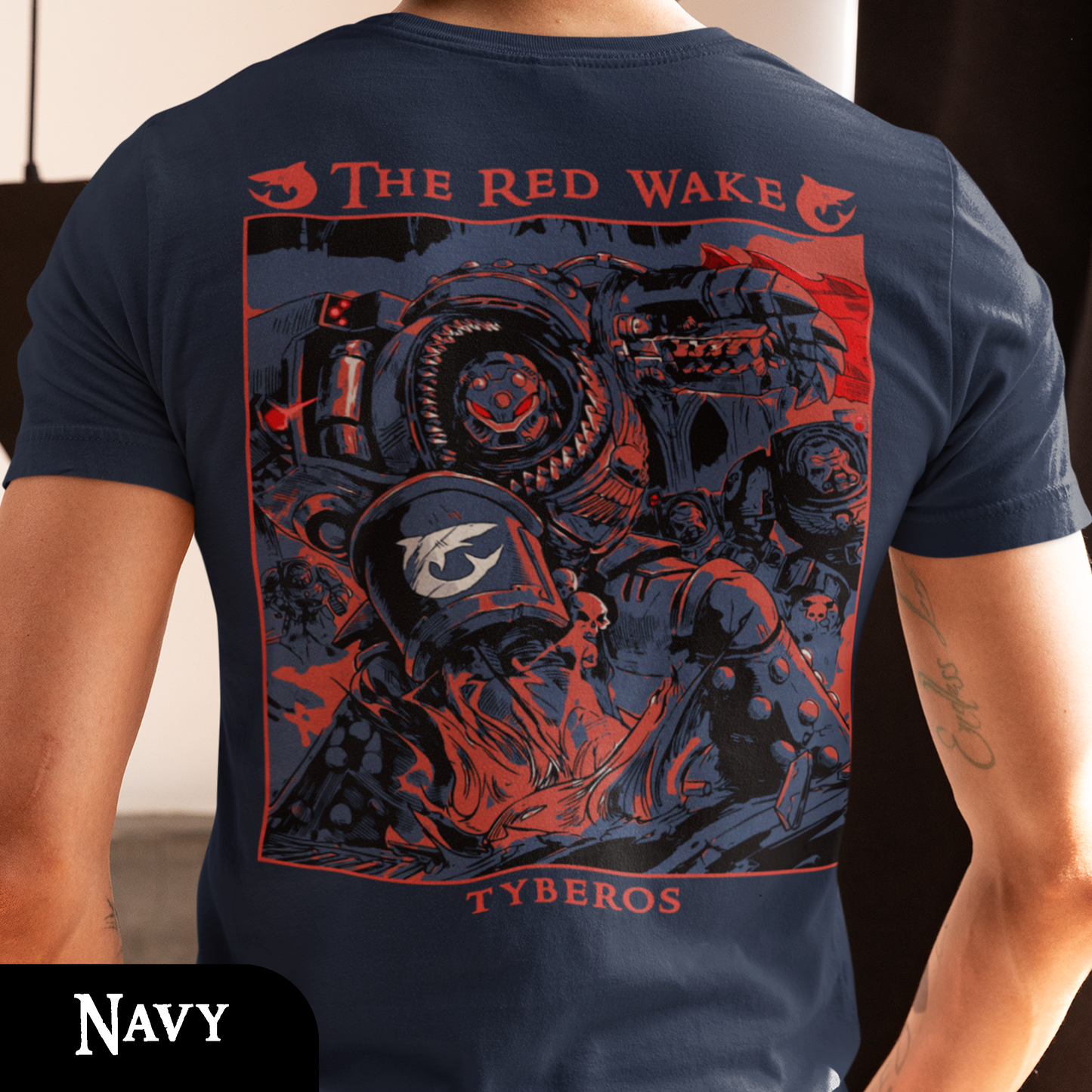 Tyberos - The Red Wake | Back Print T-Shirt