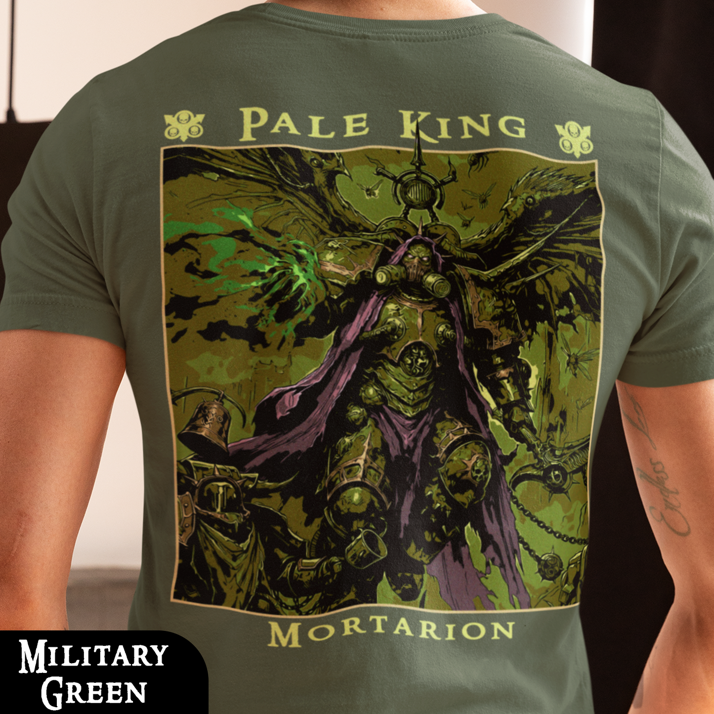 Mortarion - Pale King | Back Print T-shirt