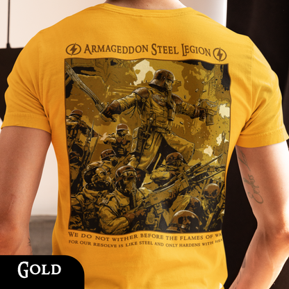 Armageddon Steel Legion | Back Print T-Shirt