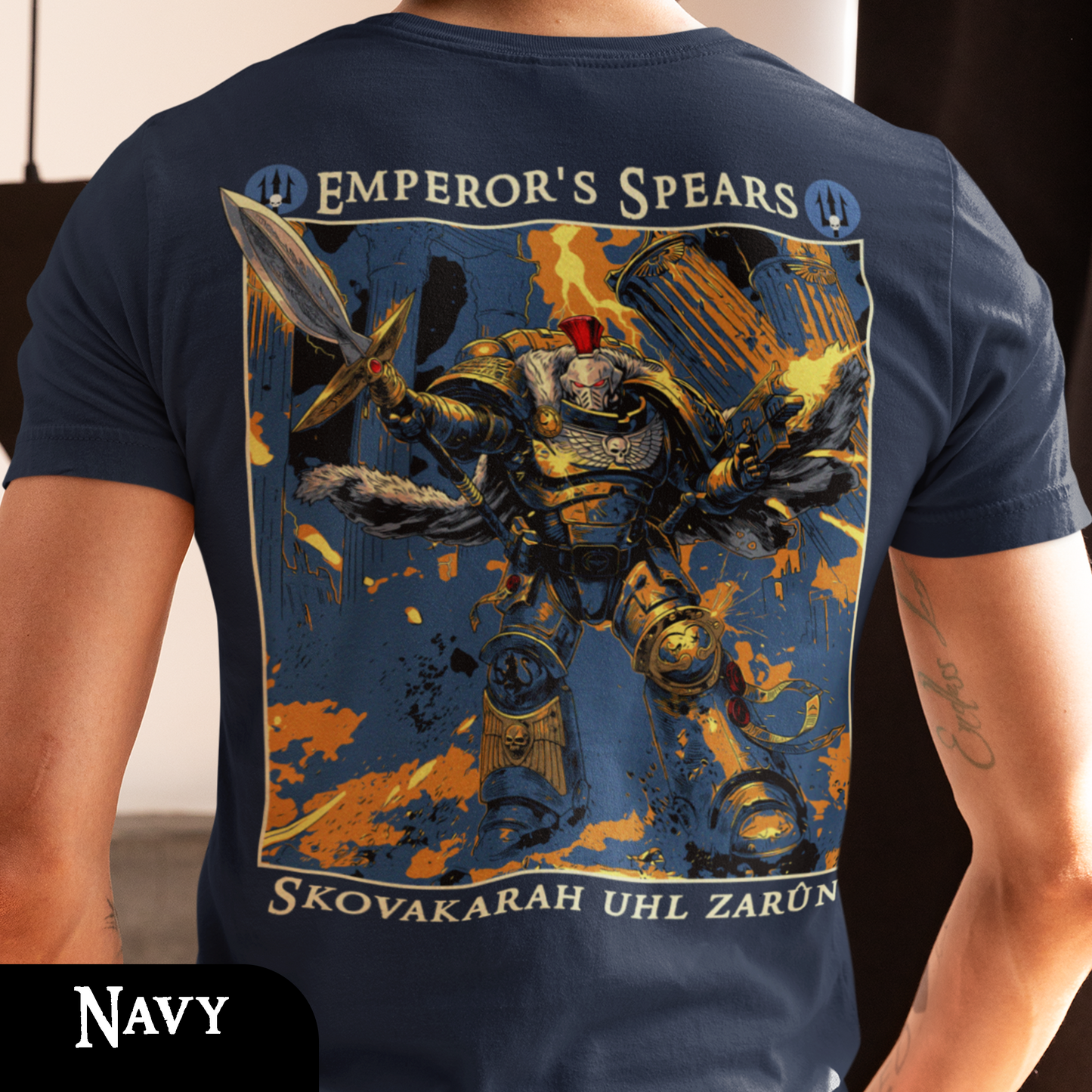 Emperor's Spears - Warhammer 40k | Back Print T-Shirt