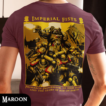 Imperial Fists - Warhammer 40k | Back Print T-Shirt