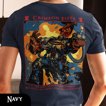 Crimson Fists - Warhammer 40k | Back Print T-Shirt