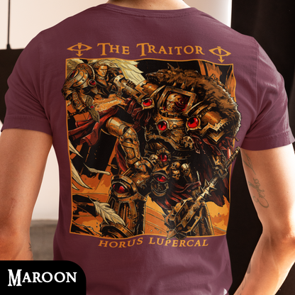 Horus Lupercal - The Traitor | Back Print T-Shirt