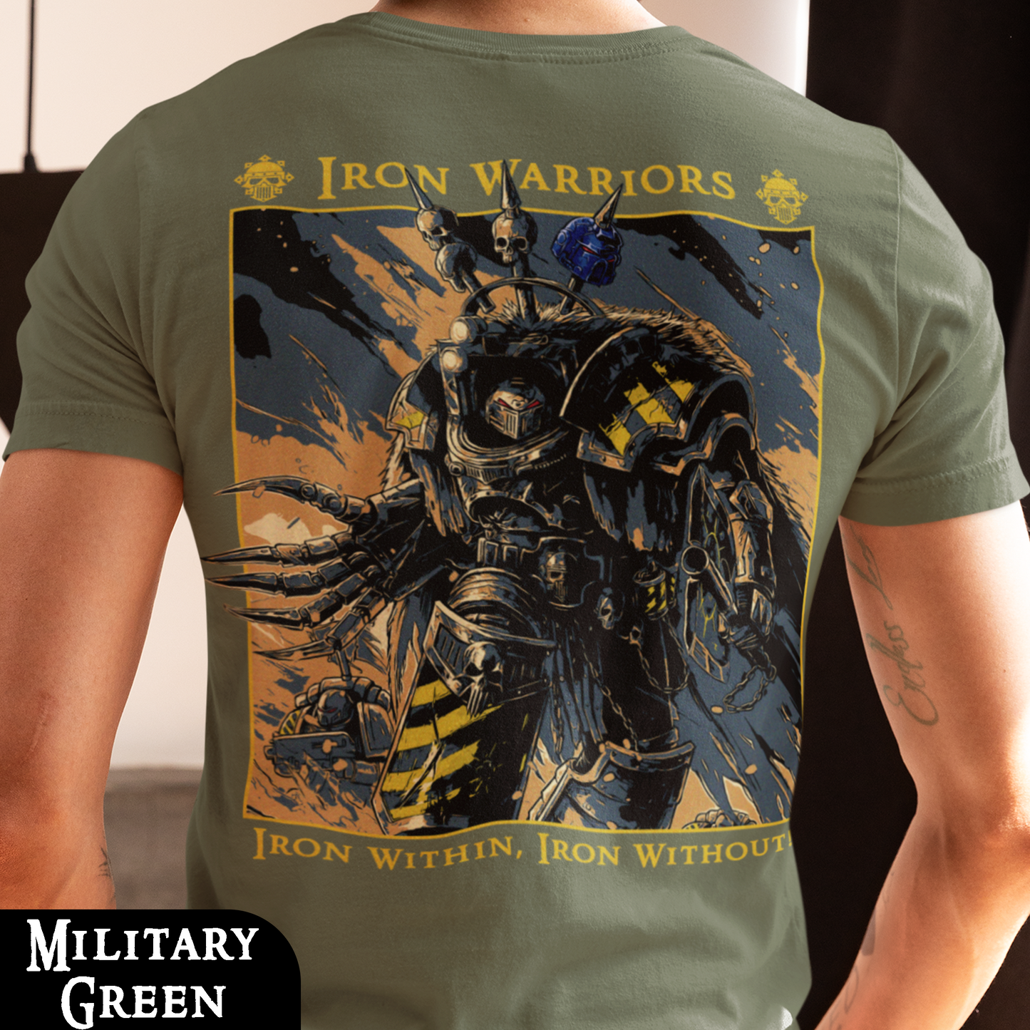 Iron Within, Iron Without | Back Print T-Shirt