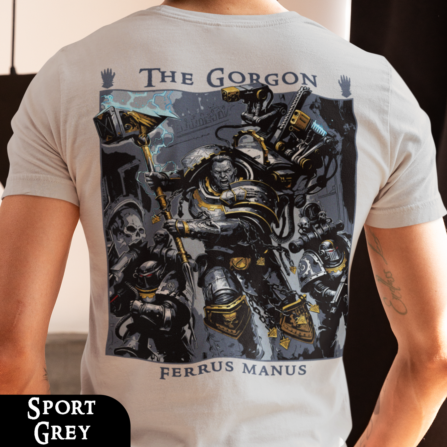 Ferrus Manus - The Gorgon | Back Print T-Shirt