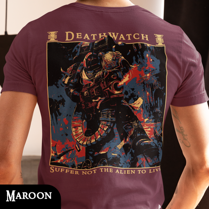 DeathWatch - Warhammer 40k | Back Print T-Shirt