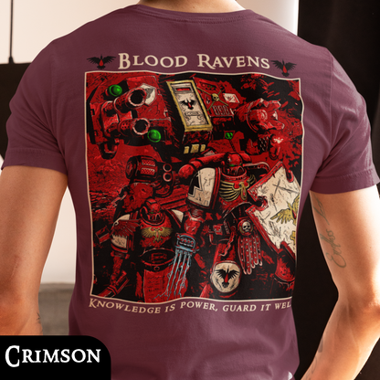 Blood Ravens - Knowledge is Power | Back Print T-Shirt