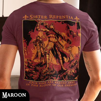 Sister Repentia - Adepta Sororitas | Back Print T-Shirt