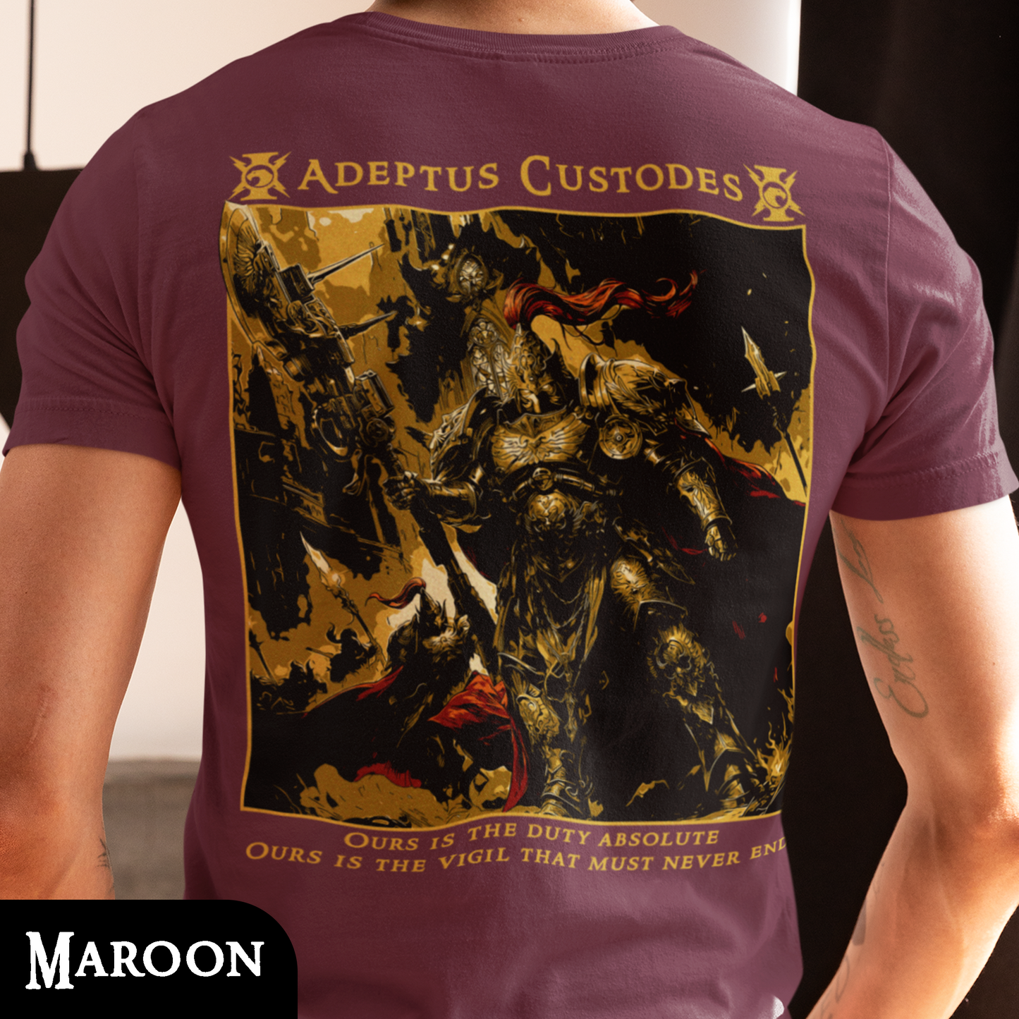 Adeptus Custodes - Warhammer40k | Back Print T-Shirt