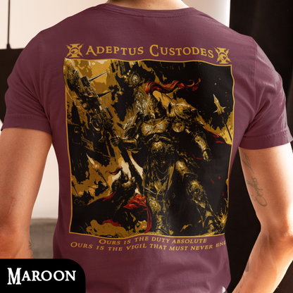 Adeptus Custodes - Warhammer40k | Back Print T-Shirt