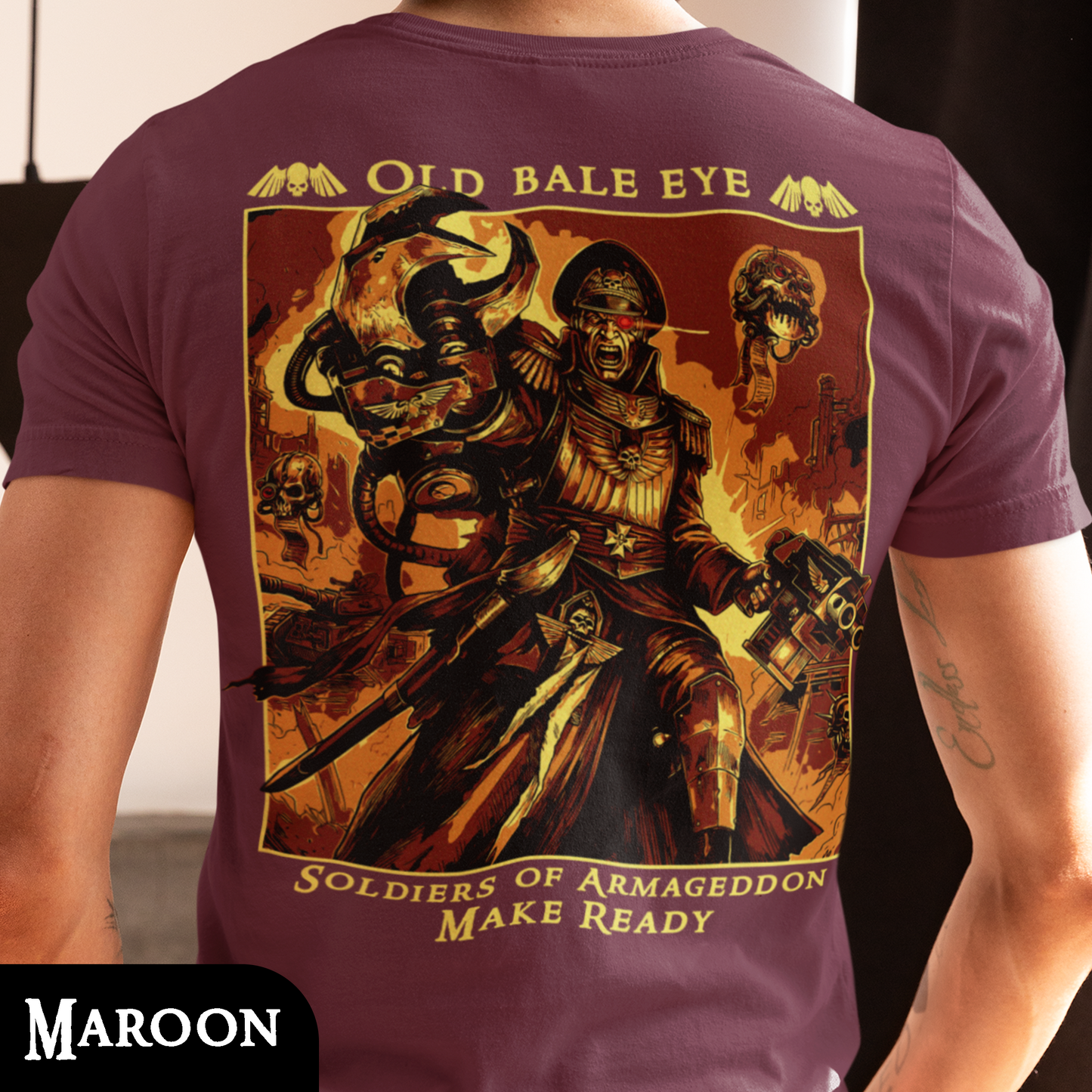 Sebastian Yarrick - Old Bale Eye | Back Print T-Shirt