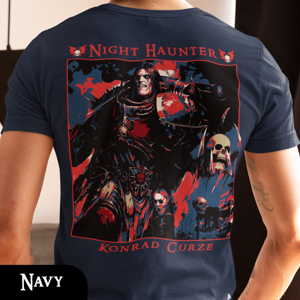 Konrad Curze - Night Haunter | Back Print T-Shirt