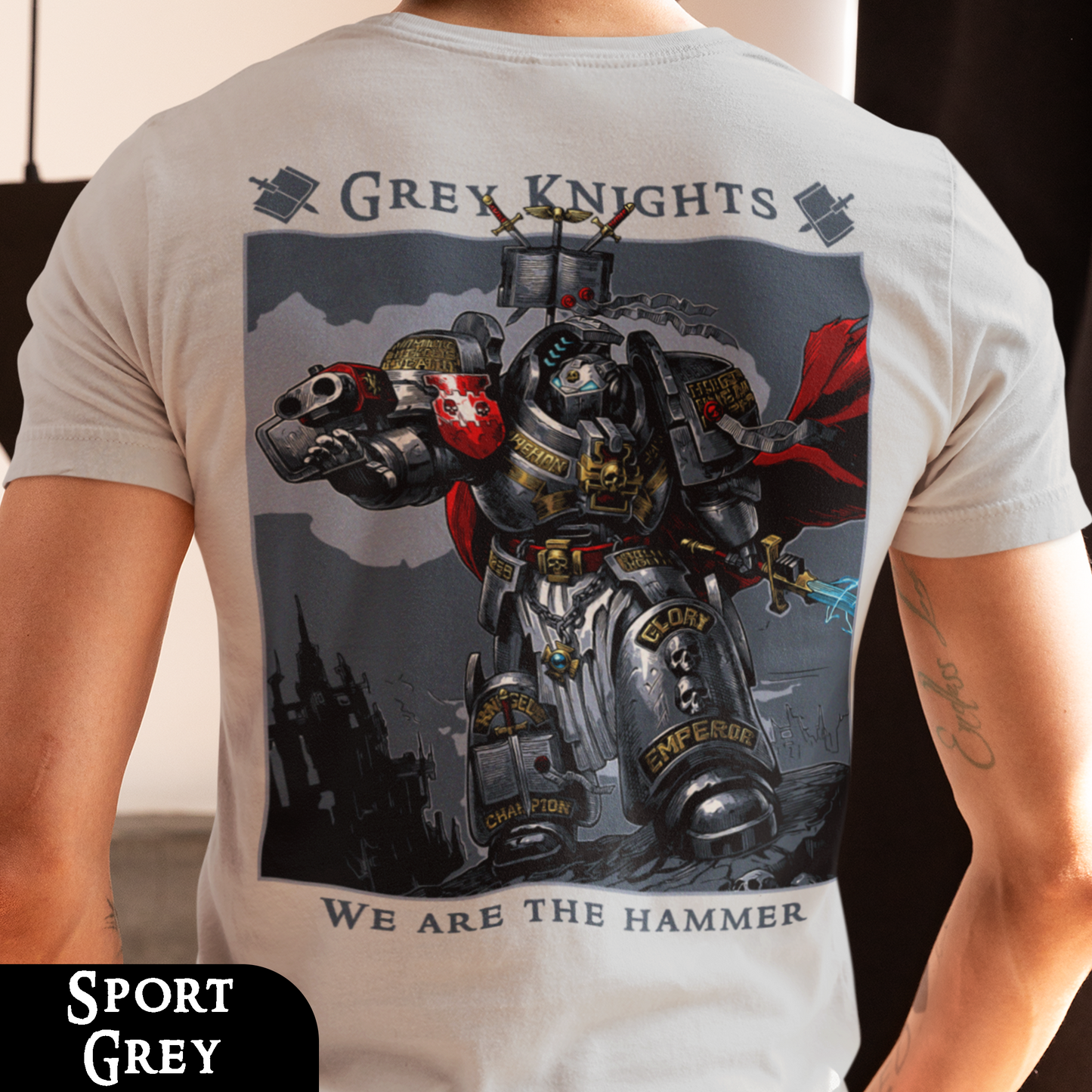 Grey Knights - We Are The Hammer | Back Print T-Shirt