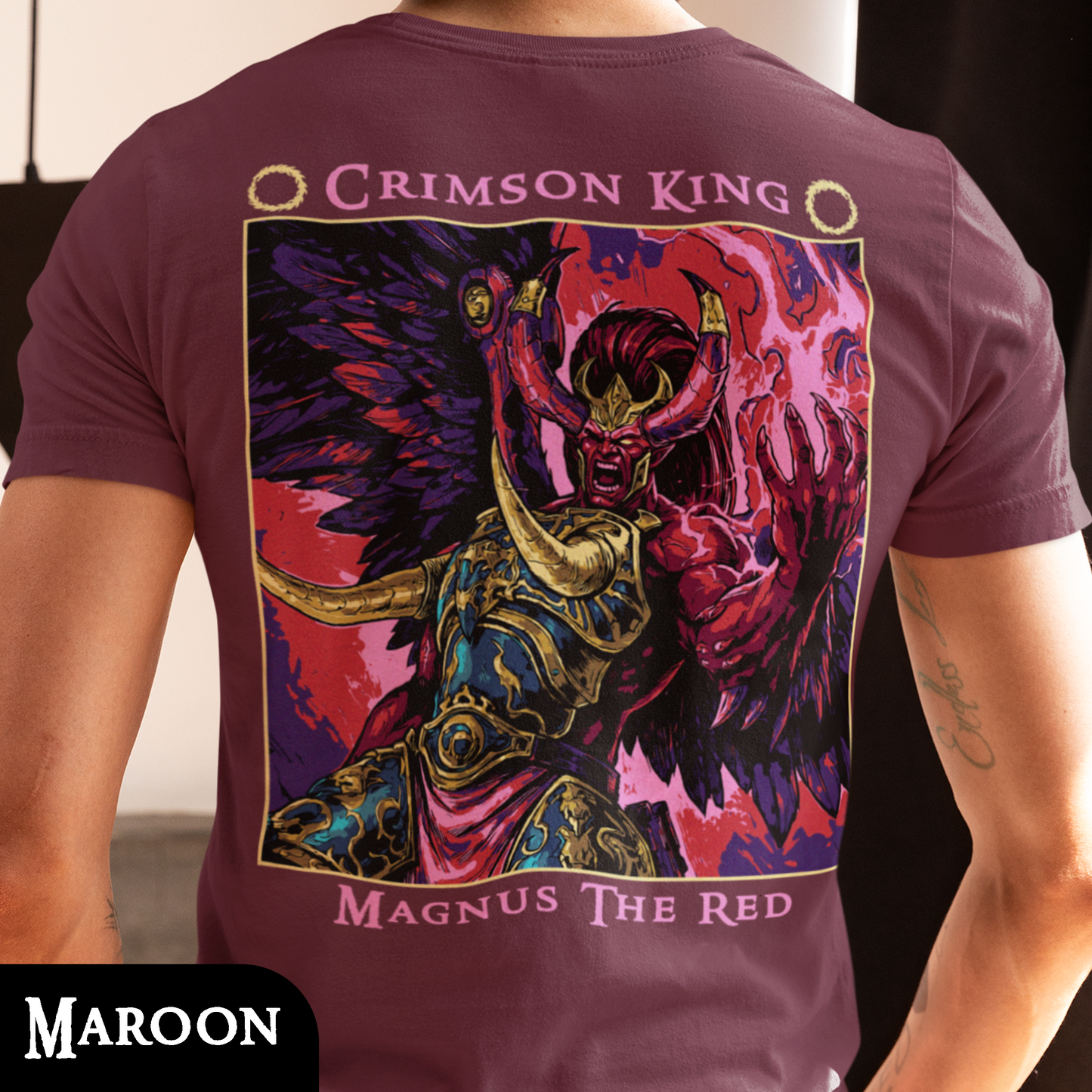 Magnus The Red - Crimson King | Back Print T-Shirt