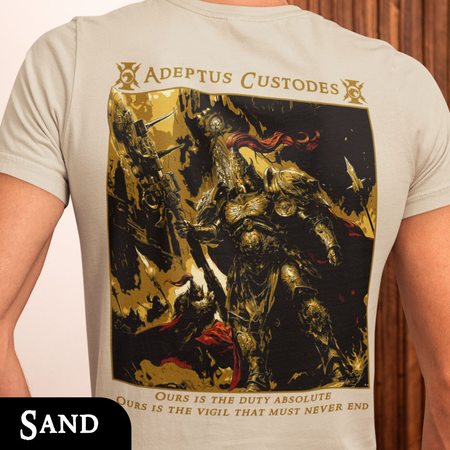 Adeptus Custodes - Warhammer40k | Back Print T-Shirt