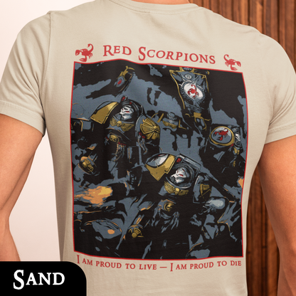 Red Scorpions - Warhammer 40k | Back Print T-Shirt