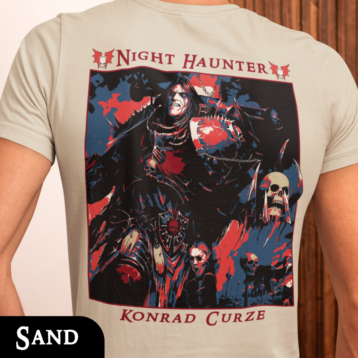 Konrad Curze - Night Haunter | Back Print T-Shirt